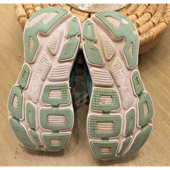 Hoka One One Bondi 7 Womens Size 6 Aquarelle Blue Green Running Shoes Comfort - Picture 8 of 11